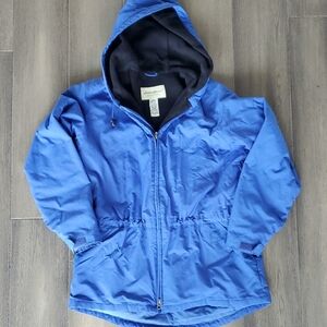 Eddie Bauer Blue Fleece Lined Parka